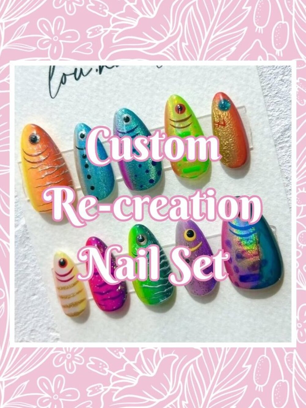 💅Custom Re-Creation Press-On Nails (Made to Order)